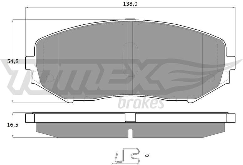 Brake Pad Set, disc brake TX 14-92