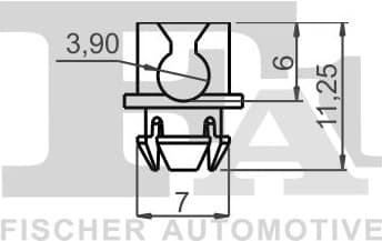 Clip, trim/protection strip 11-40118.5 - image 2