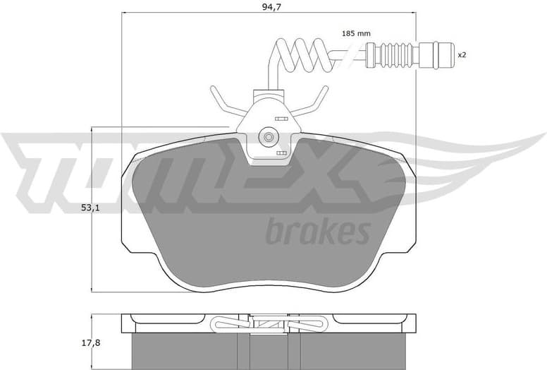 Brake Pad Set, disc brake TX 10-381