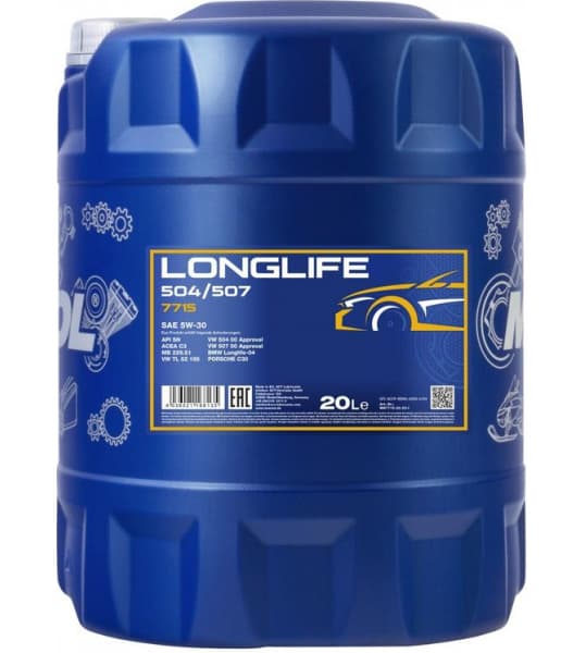 Engine Oil Mannol 7715 Longlife 504/507 5W-30 MN7715-20