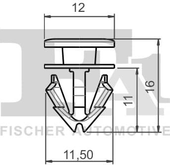 Clip, trim/protection strip 11-40055.5 - image 2