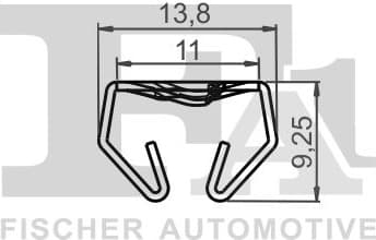 Clip, trim/protection strip 11-60032.5 - image 2