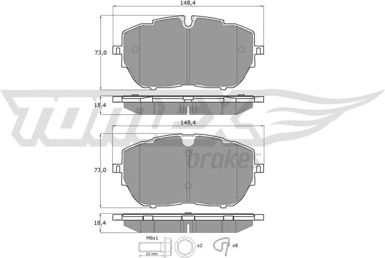 Brake Pad Set, disc brake TX 18-65
