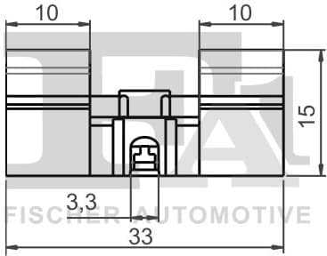 Clip, trim/protection strip 55-40005.5 - image 2