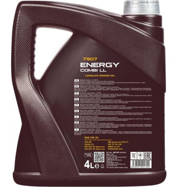 Engine Oil MANNOL 7907 Energy Combi LL 5W-30 MN7907-4 - image 2