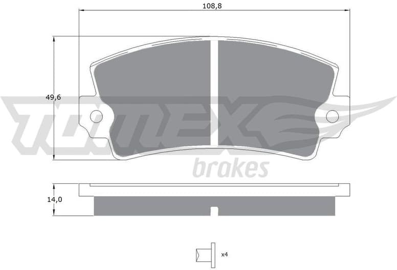 Brake Pad Set, disc brake TX 10-43
