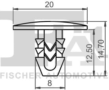 Clip, trim/protection strip 33-10015.5 - image 2