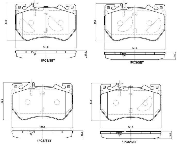 Brake Pad Set, disc brake PRIME LINE P 50 180