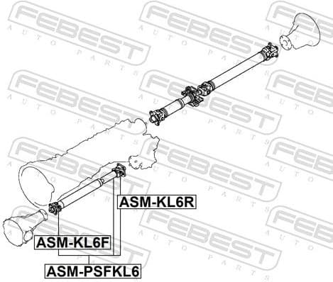 Propshaft, axle drive ASM-PSFKL6 - image 2