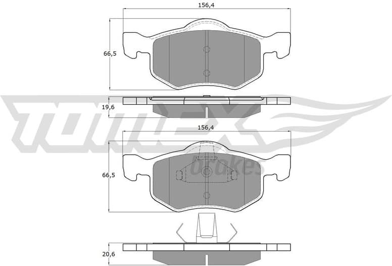 Brake Pad Set, disc brake TX 18-93