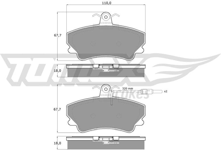 Brake Pad Set, disc brake TX 13-48