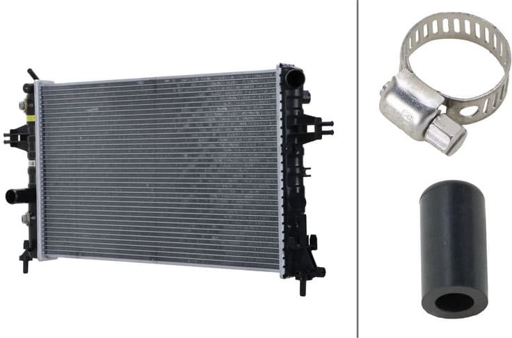 Radiator, engine cooling >>> Easy2Fit <<< 8MK 366 302-501
