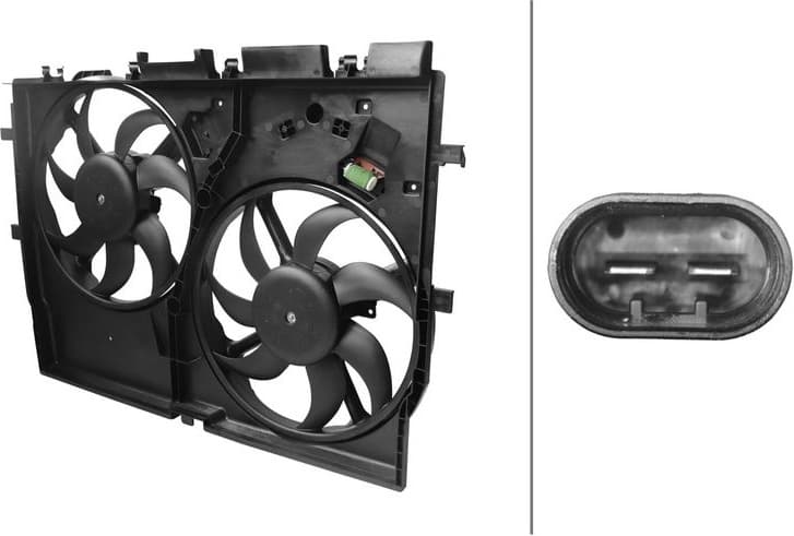 Fan, engine cooling 8EW 366 420-181