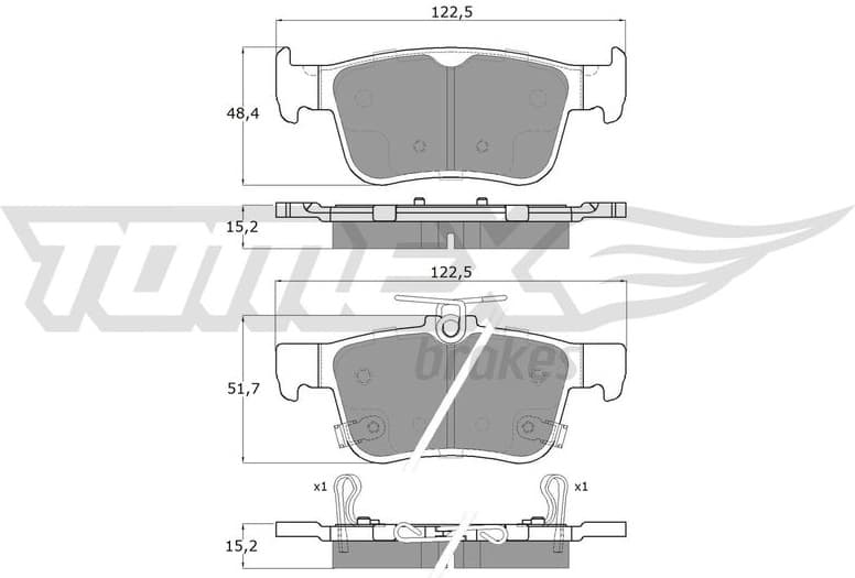 Brake Pad Set, disc brake TX 18-871