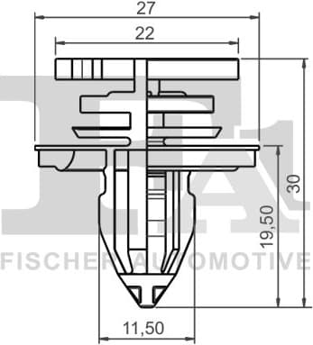 Clip, trim/protection strip 11-40024.5 - image 2