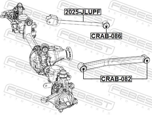Mounting, control/trailing arm CRAB-086 - image 2