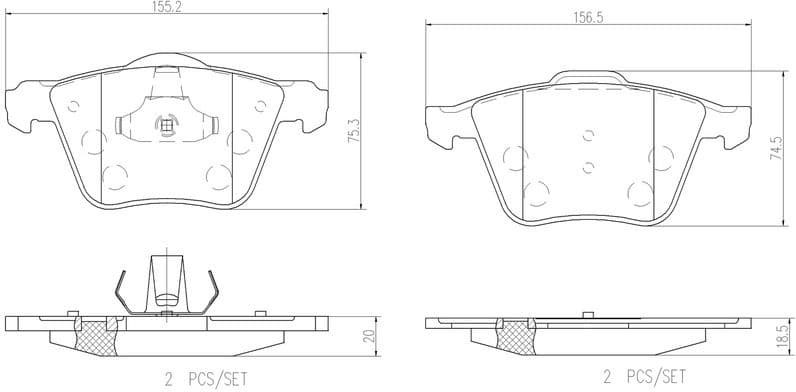 Brake Pad Set, disc brake BEYOND LINE - EV P 24 077E - image 2