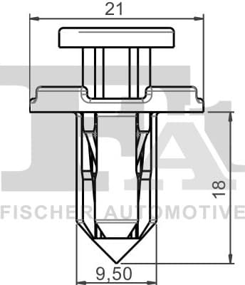 Clip, bumper 72-20002.5 - image 2