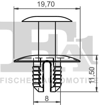 Clip, trim/protection strip 11-20017.5 - image 2