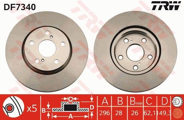 Brake Disc DF7340
