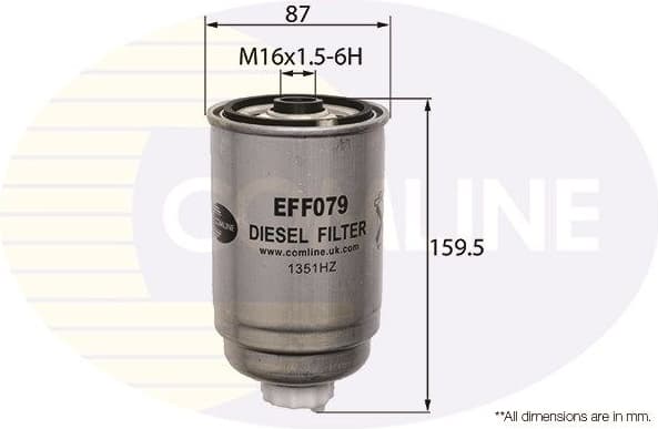 Filter diesel fuel EFF079 - image 2