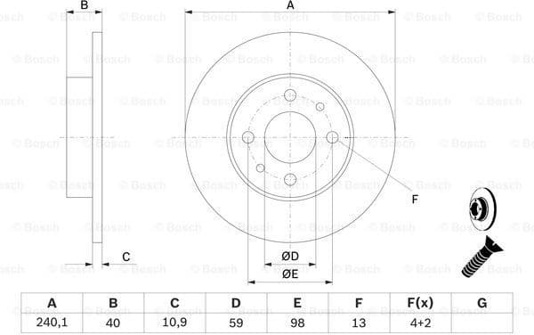 Brake Disc 0986478342 - image 4