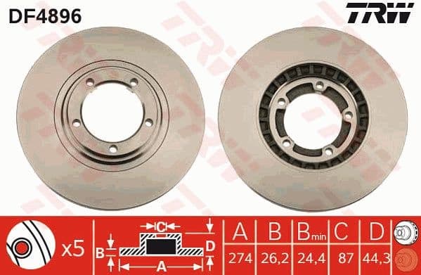 Brake Disc DF4896