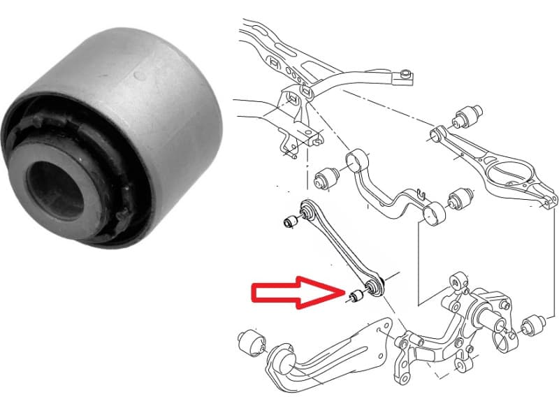 Silentblock rear axle 29921 01