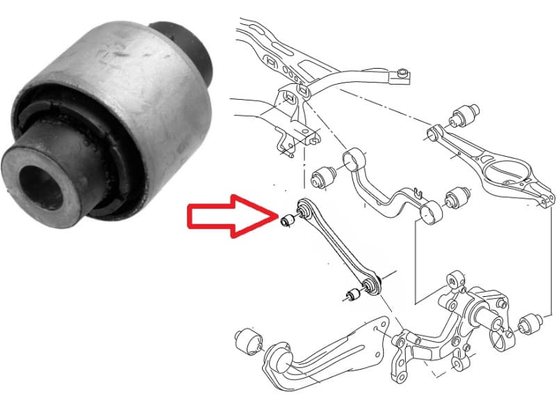Silentblock rear axle 29314 01