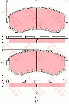 Brake Pad Set, disc brake GDB3254