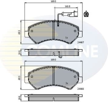 Brake pads front CBP11623