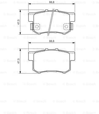 Brake Pad Set, disc brake 0986494358 - image 2