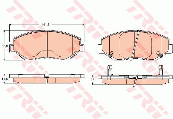 Brake Pad Set, disc brake GDB3627