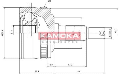 Joint Kit, drive shaft 7046