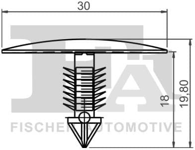 Clip, trim/protection strip 22-10021.5 - image 2