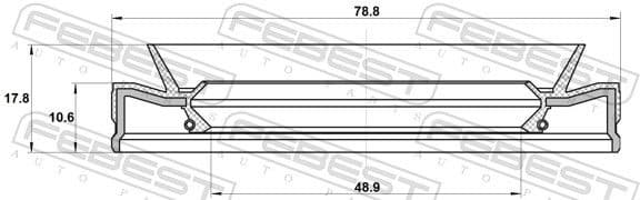 Shaft Seal, differential 95HEY-50791118L - image 2