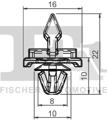 Clip, trim/protection strip 14-40039.5 - image 2