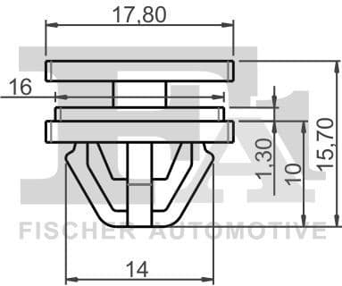 Clip, trim/protection strip 89-40009.5