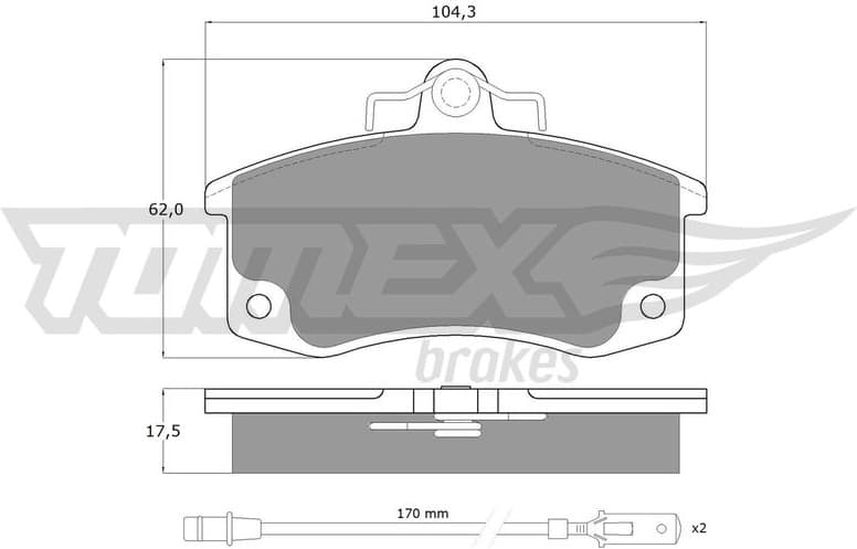 Brake Pad Set, disc brake TX 10-361