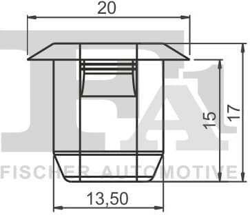 Clip, trim/protection strip 22-60001.5 - image 2