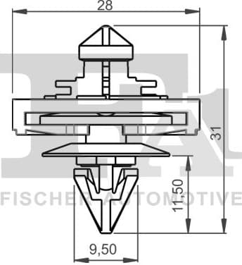 Clip, trim/protection strip 11-40017.5 - image 2
