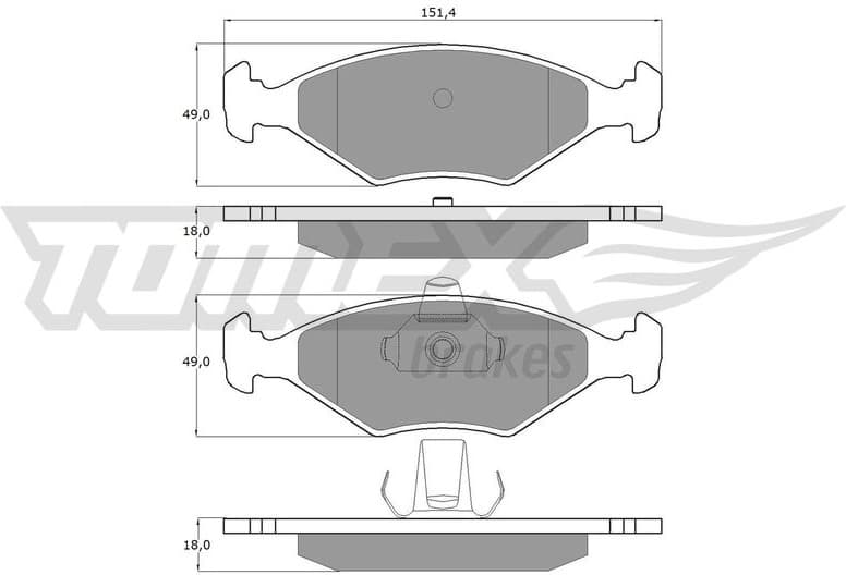 Brake Pad Set, disc brake TX 10-793