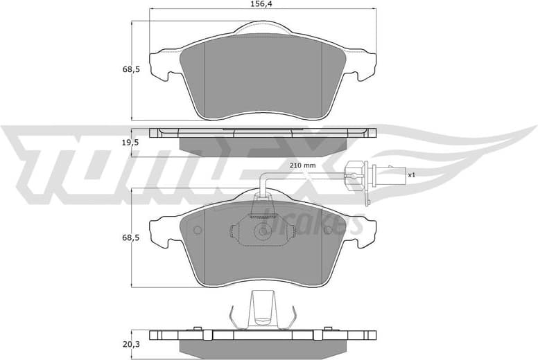Brake Pad Set, disc brake TX 13-911