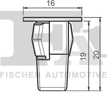 Clip, trim/protection strip 77-60008.5 - image 2