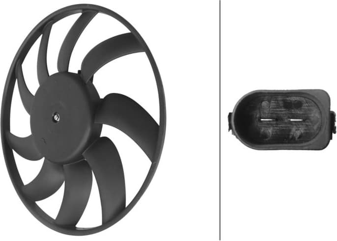 Fan, engine cooling 8EW 366 420-271