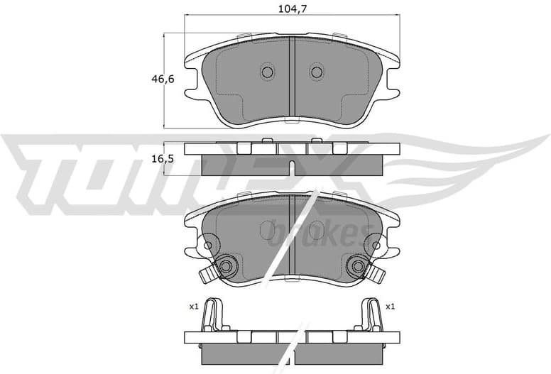 Brake Pad Set, disc brake TX 15-99
