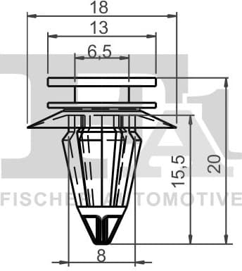 Clip, trim/protection strip 10-40023.5 - image 2