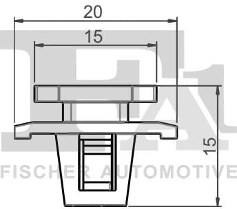Clip, trim/protection strip 79-40038.5 - image 2