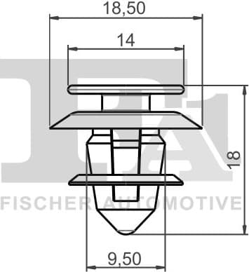 Clip, trim/protection strip 14-40020.5 - image 2
