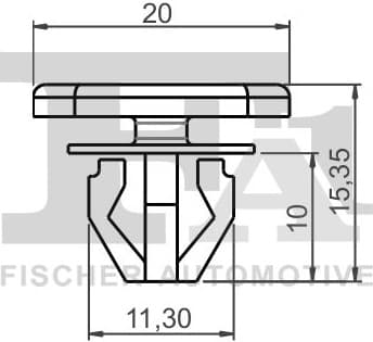 Clip, trim/protection strip 13-40027.5 - image 2